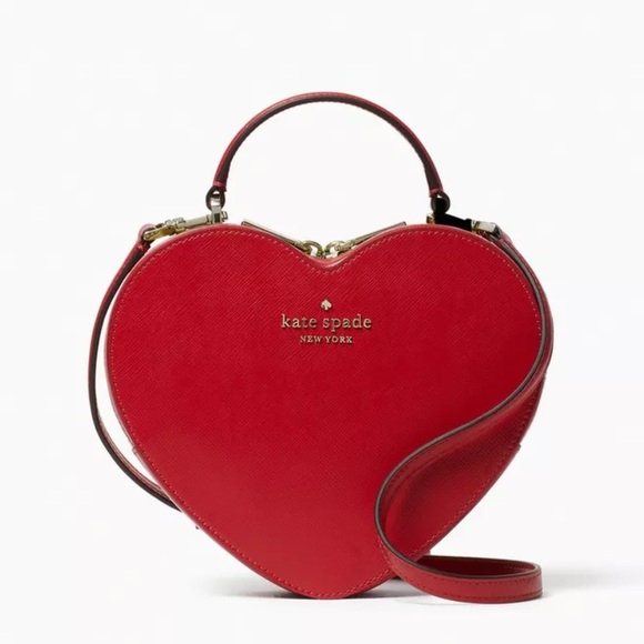MAKE AN OFFER Kate spade heart love shack cherry crossbody shack - Picture 6 of 6